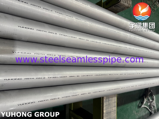 ASTM A312 TP321 UNS 32100 Bụi không thô cho lò