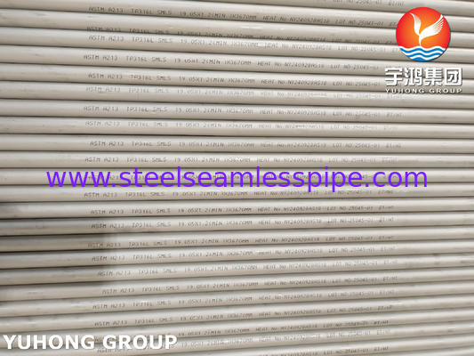 ASTM A213 TP316L Stainless Steel Seamless Tube Heat Exchanger Boiler Application