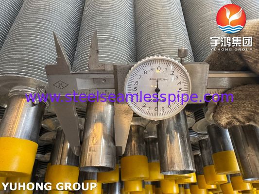 EN10217-7 1.4301 Bụi thép không gỉ với tất cả các vây ống vây được ép ra cho HVAC&R