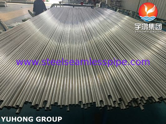 ASTM A249 TP304 Thép không gỉ ống trao đổi nhiệt hàn Đèn sáng