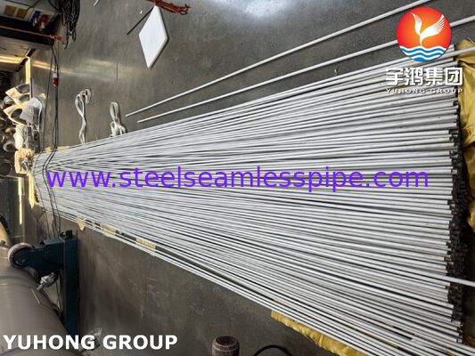 Super Duplex Stainless Steel S32750 U-Bend Tube Bundle cho Máy trao đổi nhiệt hoạt động hung hăng với ASME SA789 & SA182 F53 Construction