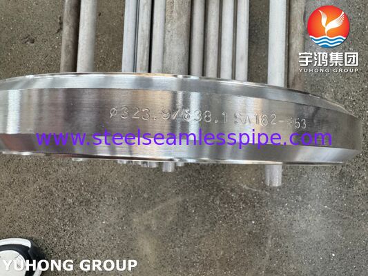 Super Duplex Stainless Steel S32750 U-Bend Tube Bundle cho Máy trao đổi nhiệt hoạt động hung hăng với ASME SA789 & SA182 F53 Construction