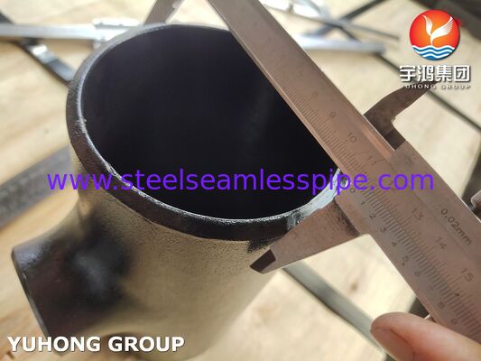 Cút nối thép carbon ASTM A234 WPB, chữ T thu nhỏ, hàn giáp mối