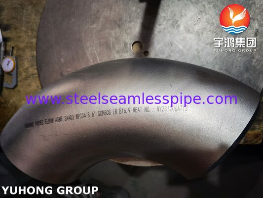 Cút nối thép không gỉ ASTM A403 WP304, mối nối hàn giáp mí