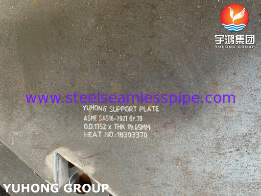 Tấm thép cacbon Baffle cho bộ trao đổi nhiệt ASME SA516 GR.70 cho bộ trao đổi nhiệt