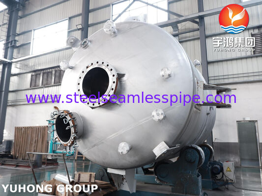 Bình phản ứng có vỏ bọc được chứng nhận ASME U Stamp bằng Thép Carbon SA516 Gr.70 với bộ khuấy để trộn