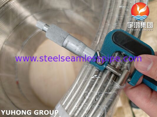 Ống cuộn ủ sáng bằng thép không gỉ ASTM A269 TP316 / TP316L cho môi trường có khả năng ăn mòn