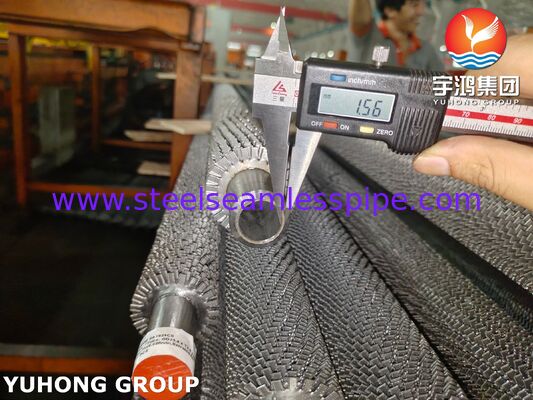 Ống cánh tản nhiệt răng cưa | Hàn tần số cao | Ống cơ sở T22 & Cánh CS cho HRSG / Lò hơi