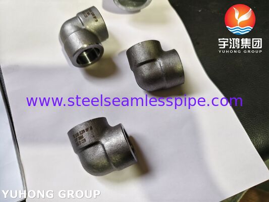A105 Socket-Weld (SW) Elbow Carbon thép rèn phù hợp, dây xích / kết nối NPT ASME B16.11
