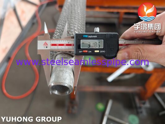 Tần số cao hàn ống sợi vây TP304H cơ sở / SS304 Fin