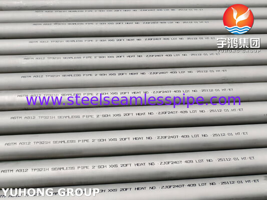 Ống thép không gỉ liền mạch ASTM A312 TP321H đã được tẩy và ủ