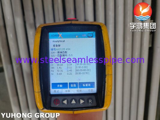 ASTM A269 TP304 Bụi không may thép không may được ướp xát được sưởi cho dịch vụ chung