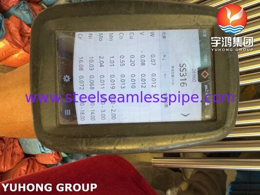 Bụi không may bằng thép không gỉ nhựa sáng cho ngành công nghiệp dược phẩm ASTM A269 TP316L