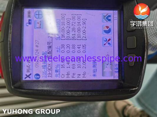 Ống hàn cán nguội sáng thép không gỉ ASTM A249 TP316L / 1.4404 cho bộ quá nhiệt