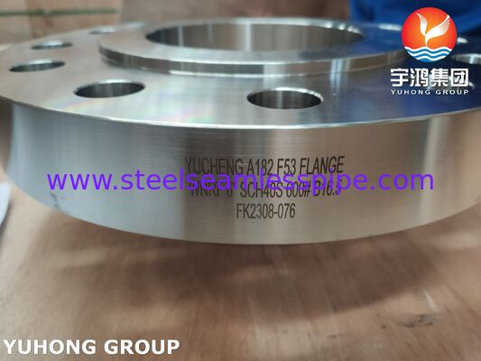 ASTM A182 F53 WeldNeck nâng mặt Flange, Super Duplex Stainless Steel đúc WN RF Flange