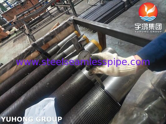 HFW Solid Welded Fined Tubes ASTM A312 TP321H Thép không gỉ cho máy siêu sưởi