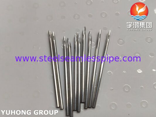 Ống thông AVF bằng thép không gỉ y tế SUS304 hiệu suất cao cho lọc máu với dải kích thước 15G-17G và bề mặt được đánh bóng siêu mịn