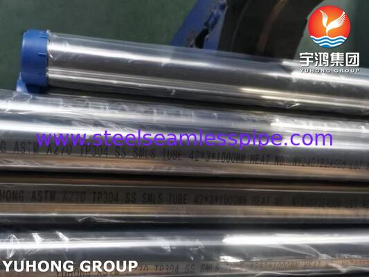 Ống liền mạch thép không gỉ ASTM A270 3A TP304 BA vệ sinh cho ngành công nghiệp đường
