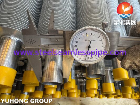 Ống cánh ép đùn thép không gỉ và nhôm EN 10217-7 1.4301
