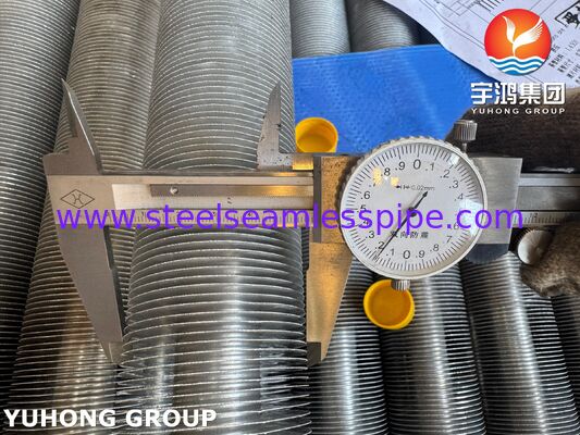 Ống cánh ép đùn thép không gỉ và nhôm EN 10217-7 1.4301