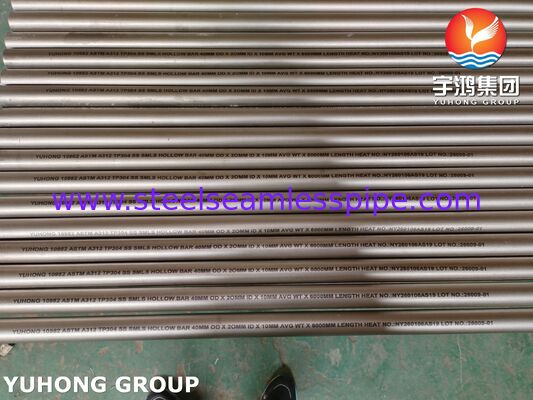 Thanh rỗng ASTM A312 TP304, Thành dày, Dùng để sản xuất mặt bích và máy móc