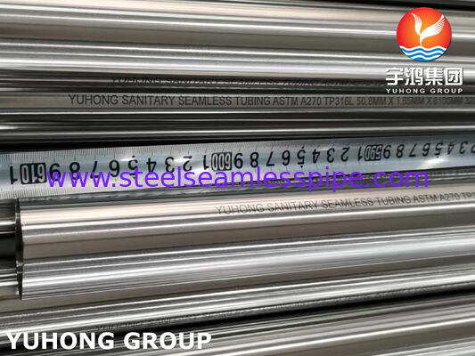 Stainless Steel Welded Tube A270 TP304 180 360 Grit Polished Surface for Food Beverage and Dairy Industry
