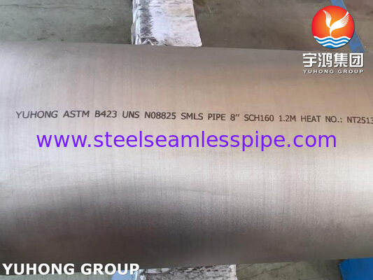 Ống thép hợp kim niken ASTM B423 UNS N08825 Incoloy 825 đường kính lớn liền mạch, chống chịu nhiệt độ cao, axit nồng độ cao