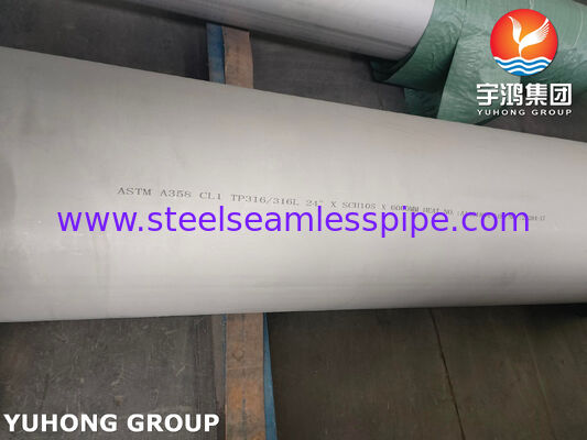 Ống thép không gỉ hàn ASTM A358 CL1 TP316 / TP316L cho ngành công nghiệp hóa dầu 100% RT