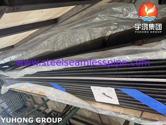 AL1060 Aluminium L-Foot Wound Fin Tube trên đường ống cơ sở ASTM A179