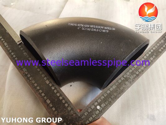 Phụ kiện ống hàn nối thép carbon liền mạch, Cút A234 WPB cho đường ống áp lực ASME B16.9