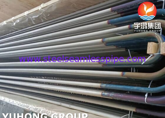 Bơm trao đổi nhiệt U Bend liền mạch cho nhà máy hóa học dầu khí hóa dầu và điện với độ dày tường tối thiểu A213 TP317L