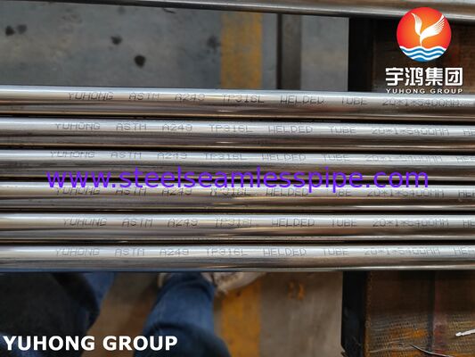 Đàn ống hàn bằng thép không gỉ ASTM A249 TP316L