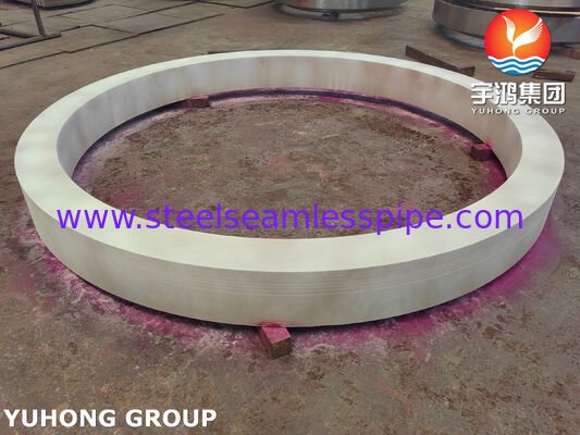 Vòng đồng niken ASME SB171 C70600 dày cho kết nối ống và vỏ bộ trao đổi nhiệt lớn với OD 1464mm x ID 1277mm x 132mm