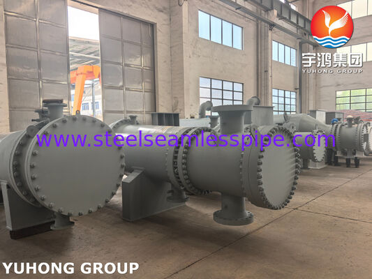 Máy trao đổi nhiệt ống và vỏ thép carbon với ống ASME SA179 và ống SA266 Gr.2 cho làm mát nước, dầu, hơi nước và khí