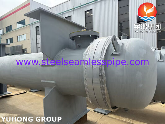 Máy trao đổi nhiệt ống và vỏ thép carbon với ống ASME SA179 và ống SA266 Gr.2 cho làm mát nước, dầu, hơi nước và khí