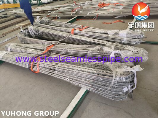 Rụng trao đổi nhiệt thép không gỉ không may ASME SA213 TP321 Rụng U Bend Bright Annealed