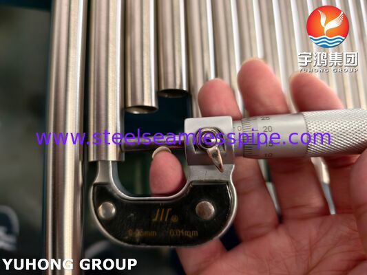 ASTM B163 UNS N08810 Incoloy 800H ống hợp kim niken hồng sáng không may cho máy ngưng tụ