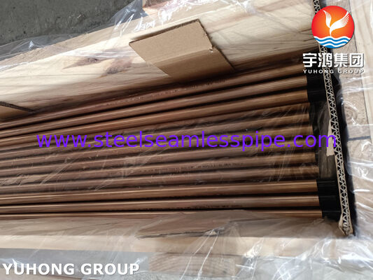 Ống hợp kim đồng Admiraty Tube ASME SB111 C70600 O61 SMLS 19.05X1.65X8000MM Bộ trao đổi nhiệt Ứng dụng thiết bị nước biển