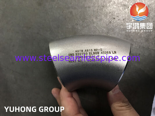 ASTM A815 UNS S32750 WP-S khuỷu tay, ống thép không gỉ képlex B16.9