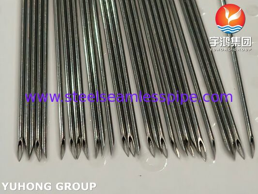 Bụi kim tiêm y tế bằng thép không gỉ ba vòng, ISO9626 ISO7864 SUS304