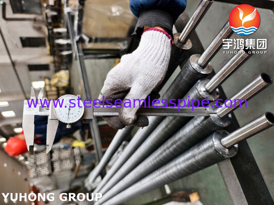 Thép 20 + nhôm 1060 loại nhúng ống có vây cho máy làm mát không khí và phục hồi nhiệt
