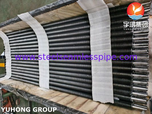 Thép 20 + nhôm 1060 loại nhúng ống có vây cho máy làm mát không khí và phục hồi nhiệt