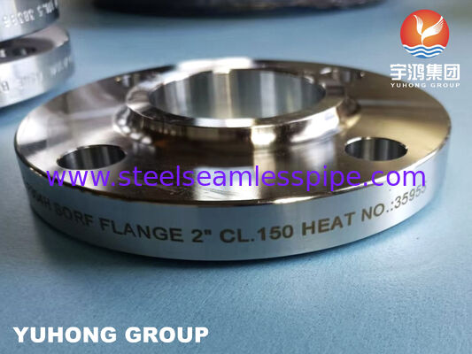 Mặt bích RF giả mạo F304H trượt trên mặt bích bằng thép không gỉ RF