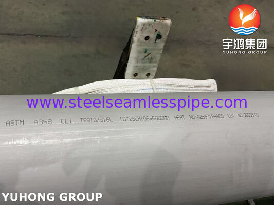 Ống thép không gỉ hàn điện ASTM A358-CL1 TP316/TP316L có khả năng chống ăn mòn mạnh