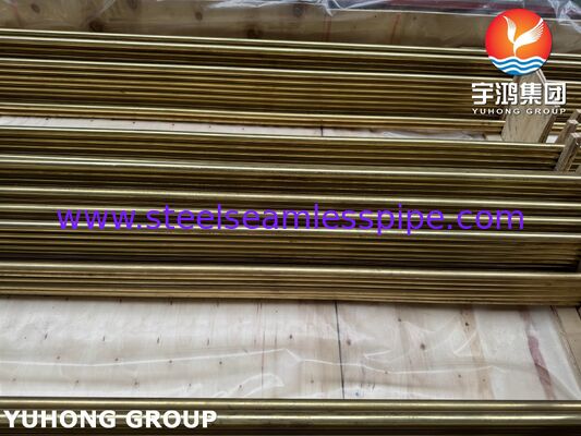 ASME SB111 C44300 Ống hợp kim đồng U-Bend cho bộ trao đổi nhiệt
