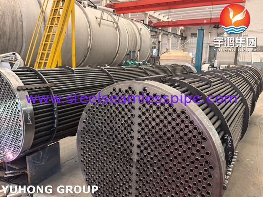 Bộ ống trao đổi nhiệt thép cacbon với vật liệu ASME SA179 và bảng ống ASME SA266 Gr.2 cho các ứng dụng tiêu chuẩn TEMA