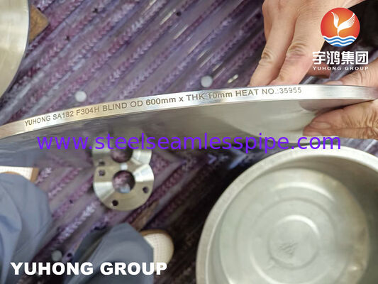 Vũ ASTM A182 F304H Stainless Steel Blind Plate / Flange mặt phẳng