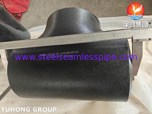 ASTM A860 WPHY 42 Thép Carbon Tee thẳng ASME B16.9 Thép Buttweld ống kết hợp