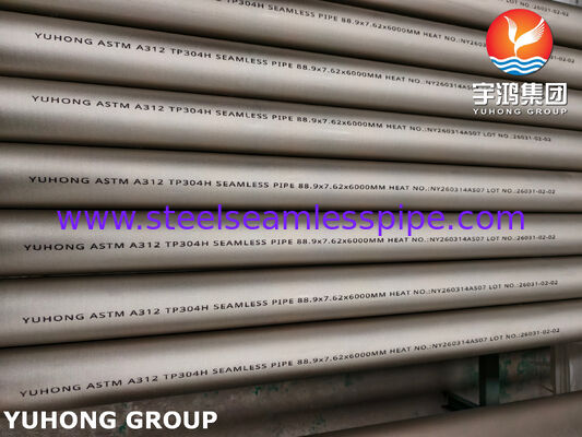 ASTM A312 TP304H / 1.4948 Stainless Steel Seamless Pipe Bơm tròn tráng