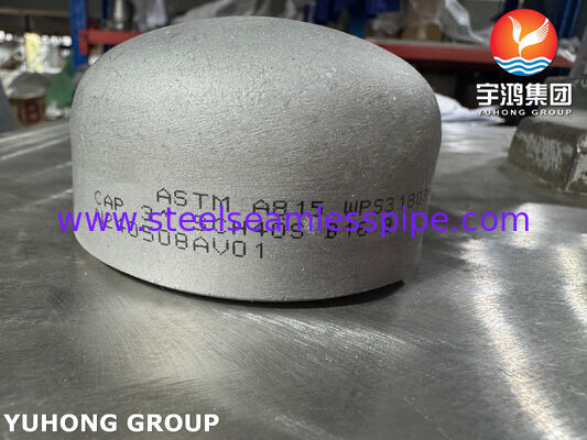 ASTM A815 WPS31803 Duplex Stainless Steel Pipe Cap Duplex 2205 Pipe Fittings End Cap